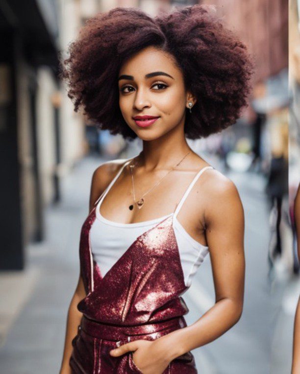 Urban portrait of young woman, Vinfluencer Zuri Ames, showcasing style and personality.